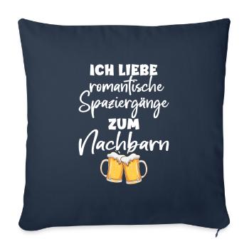 Party Outfit, Funny Toast Fun and Humor - Sofa pillowcase 17,3'' x 17,3'' (45 x 45 cm) - navy - Front