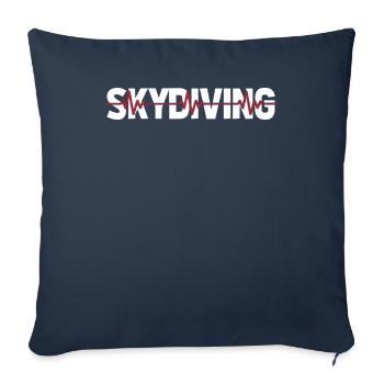 Skydiver Skydiving - Sofa pillowcase 17,3'' x 17,3'' (45 x 45 cm) - navy - Front