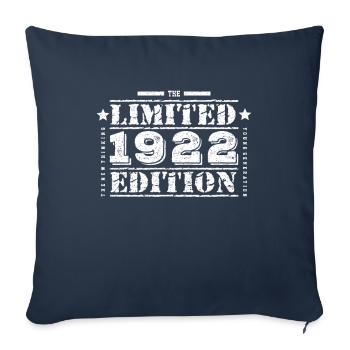 1922 Limited Edition Birthday - Sofa pillowcase 17,3'' x 17,3'' (45 x 45 cm) - navy - Front
