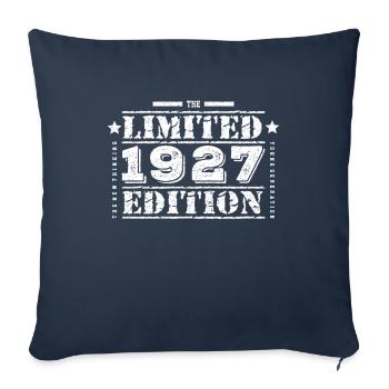 1927 édition limitée anniversaire - Housse de coussin décorative 45 x 45 cm - bleu marine - Devant
