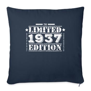 1937 Limited Edition Birthday - Sofa pillowcase 17,3'' x 17,3'' (45 x 45 cm) - navy - Front