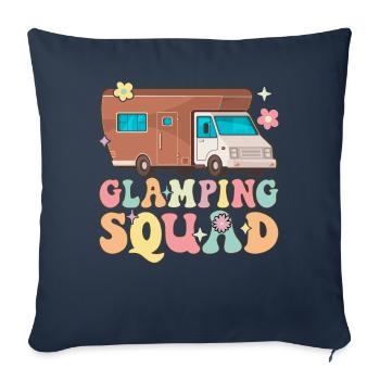 Glamping Squad Elegant Cheeky Groovy Rv Glamping Gl - Sofa pillowcase 17,3'' x 17,3'' (45 x 45 cm) - navy - Front