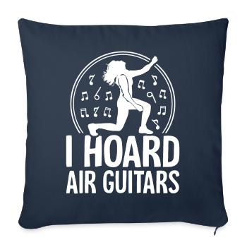 I Guard Air Guitars Funny Air Guitarist - Sofa pillowcase 17,3'' x 17,3'' (45 x 45 cm) - navy - Front
