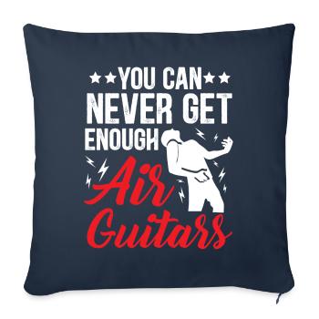 On ne se lasse jamais des guitares aériennes Funnier - Housse de coussin décorative 45 x 45 cm - bleu marine - Devant