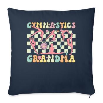 Gymnastics Granny Groovy Gymnast Acrobat - Sofa pillowcase 17,3'' x 17,3'' (45 x 45 cm) - navy - Front