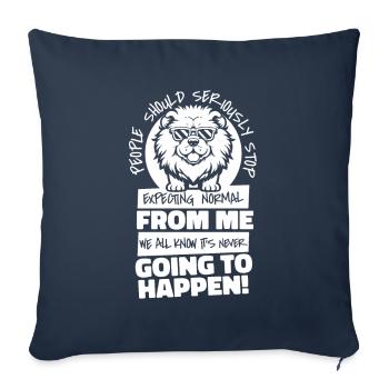 Chow Chow - Sofa pillowcase 17,3'' x 17,3'' (45 x 45 cm) - navy - Front
