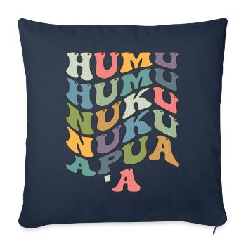 Humuhumunukunukuapua'a Hawaiian Reef Pusher - Sofa pillowcase 17,3'' x 17,3'' (45 x 45 cm) - navy - Front