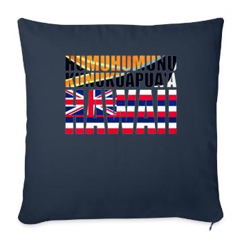 Humuhumunukunukuapua'a Hawaiian Reef Pusher - Sofa pillowcase 17,3'' x 17,3'' (45 x 45 cm) - navy - Front