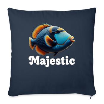 Humuhumunukunukuapua'a Hawaiian Reef Pusher - Sofa pillowcase 17,3'' x 17,3'' (45 x 45 cm) - navy - Front