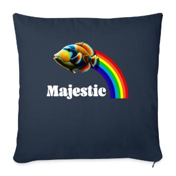 Humuhumunukunukuapua'a Hawaiian Reef Pusher - Sofa pillowcase 17,3'' x 17,3'' (45 x 45 cm) - navy - Front