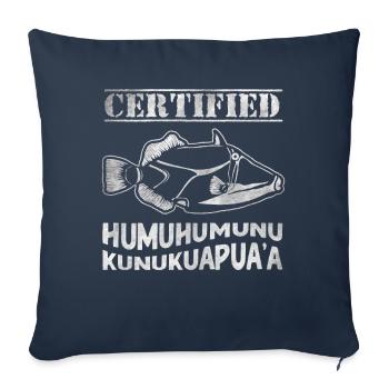 Humuhumunukunukuapua'a Hawaiian Reef Pusher - Sofa pillowcase 17,3'' x 17,3'' (45 x 45 cm) - navy - Front