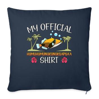 Humuhumunukunukuapua'a Hawaiian Reef Pusher - Sofa pillowcase 17,3'' x 17,3'' (45 x 45 cm) - navy - Front