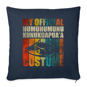 Humuhumunukunukuapua'a Hawaiian Reef Pusher - Sofa pillowcase 17,3'' x 17,3'' (45 x 45 cm) - navy - Front