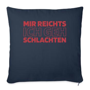 Boucher Boucher Boucher Boucher - Housse de coussin décorative 45 x 45 cm - bleu marine - Devant