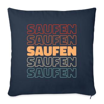 Beer Beer Lovers Booze - Sofa pillowcase 17,3'' x 17,3'' (45 x 45 cm) - navy - Front