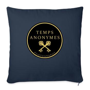 ANONYMOUS TIMES - Sofa pillowcase 17,3'' x 17,3'' (45 x 45 cm) - navy - Front