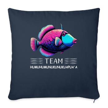 Humuhumunukunukuapua'a Hawaiian Reef Pusher - Sofa pillowcase 17,3'' x 17,3'' (45 x 45 cm) - navy - Front