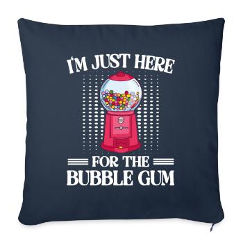 I'm Just Here For The Bubble Gum - Sofa pillowcase 17,3'' x 17,3'' (45 x 45 cm) - navy - Front