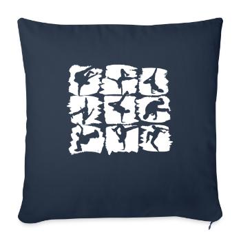 Breakdancer Breakdance - Dancer B-Boying Design - Sofa pillowcase 17,3'' x 17,3'' (45 x 45 cm) - navy - Front