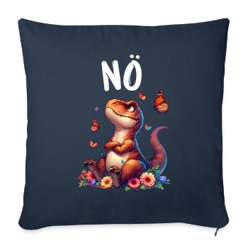 Dinosaur Dinos Saying Nope for Boys and Girls - Sofa pillowcase 17,3'' x 17,3'' (45 x 45 cm) - navy - Front