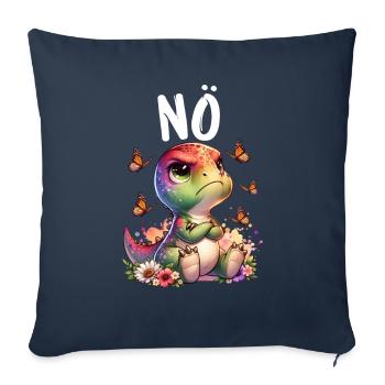 Dinosaur Dinos Saying Nope for Boys and Girls - Sofa pillowcase 17,3'' x 17,3'' (45 x 45 cm) - navy - Front