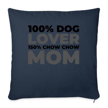 Chow Chow - Sofa pillowcase 17,3'' x 17,3'' (45 x 45 cm) - navy - Front