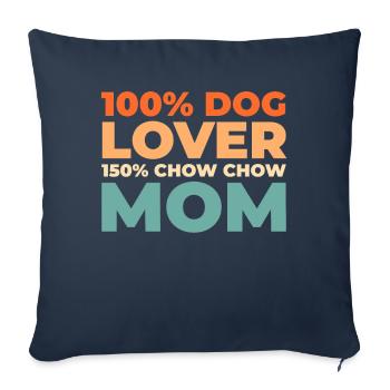Chow Chow - Sofa pillowcase 17,3'' x 17,3'' (45 x 45 cm) - navy - Front