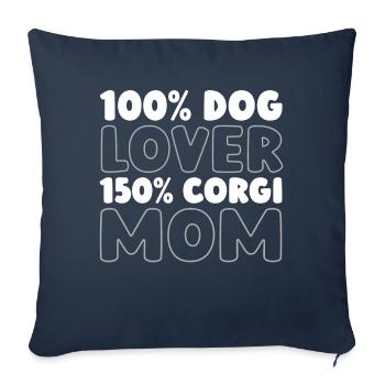 Corgi - Sofakissenbezug 45 x 45 cm - Navy - Vorne