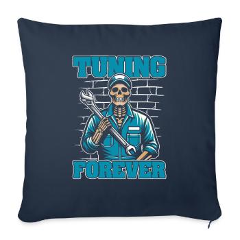 Screwdriver Tuning Tuner Skeleton - Sofa pillowcase 17,3'' x 17,3'' (45 x 45 cm) - navy - Front