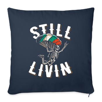 Skydiving - Sofa pillowcase 17,3'' x 17,3'' (45 x 45 cm) - navy - Front