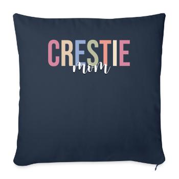 Haubengecko - Housse de coussin décorative 45 x 45 cm - bleu marine - Devant