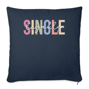 Divorce Newly divorced divorced - Sofa pillowcase 17,3'' x 17,3'' (45 x 45 cm) - navy - Front