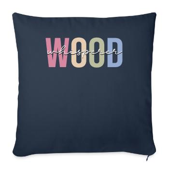 Woodworkers Woodworking Wood Carpenters - Sofa pillowcase 17,3'' x 17,3'' (45 x 45 cm) - navy - Front