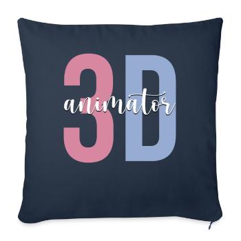 Animation Grafiker - Sofakissenbezug 45 x 45 cm - Navy - Vorne