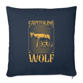 Capitoline Wolf - Sofa pillowcase 17,3'' x 17,3'' (45 x 45 cm) - navy - Front