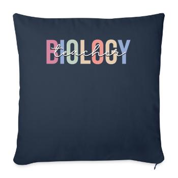 Biologiste scientifique - Housse de coussin décorative 45 x 45 cm - bleu marine - Devant