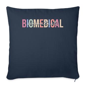 Science - Housse de coussin décorative 45 x 45 cm - bleu marine - Devant