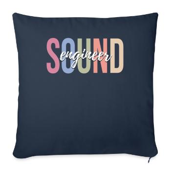 Sound Engineer Sound Engineer - Sofa pillowcase 17,3'' x 17,3'' (45 x 45 cm) - navy - Front