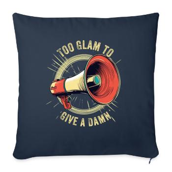 Digital Creator Too Glam To Give A Damn Social - Sofakissenbezug 45 x 45 cm - Navy - Vorne