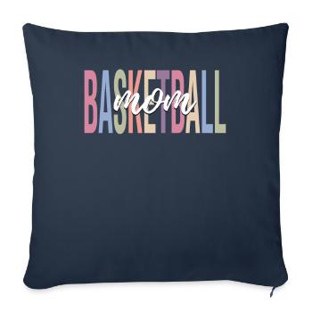 Basketteur - Housse de coussin décorative 45 x 45 cm - bleu marine - Devant