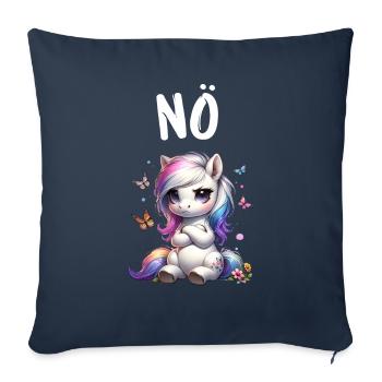 Horse Funny Saying Nope for Horse Lovers - Sofa pillowcase 17,3'' x 17,3'' (45 x 45 cm) - navy - Front