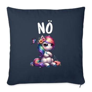 Horse Funny Saying Nope for Horse Lovers - Sofa pillowcase 17,3'' x 17,3'' (45 x 45 cm) - navy - Front