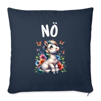 Horse Funny Saying Nope for Horse Lovers - Sofa pillowcase 17,3'' x 17,3'' (45 x 45 cm) - navy - Front