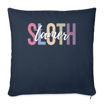 Zirkus Liebhaber Zirkus Faultier Lustiger Zirkus - Sofakissenbezug 45 x 45 cm - Navy - Vorne
