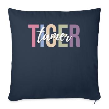 Zirkus Tiger Zirkus Tigerliebhaber Lustiger Zirkus - Sofakissenbezug 45 x 45 cm - Navy - Vorne