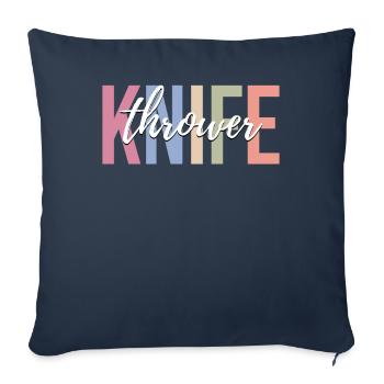 Circus Lovers Carnaval de cirque drôle - Housse de coussin décorative 45 x 45 cm - bleu marine - Devant