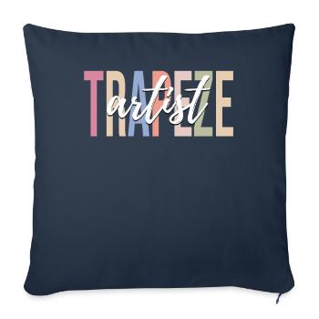 Circus Lovers Trapeze Lovers Funny Circus - Sofa pillowcase 17,3'' x 17,3'' (45 x 45 cm) - navy - Front