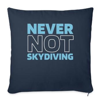 Skydiving - Sofa pillowcase 17,3'' x 17,3'' (45 x 45 cm) - navy - Front