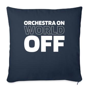 Orchester Orchestra On World Off - Sofa pillowcase 17,3'' x 17,3'' (45 x 45 cm) - navy - Front