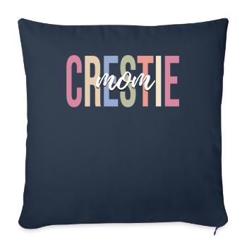 Haubengecko - Housse de coussin décorative 45 x 45 cm - bleu marine - Devant